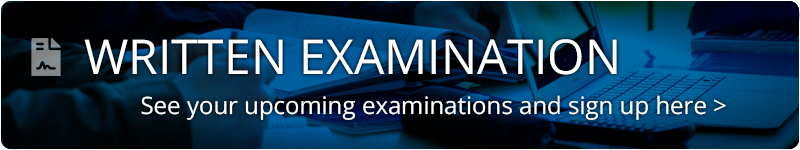 See your upcoming examinations and sign up here